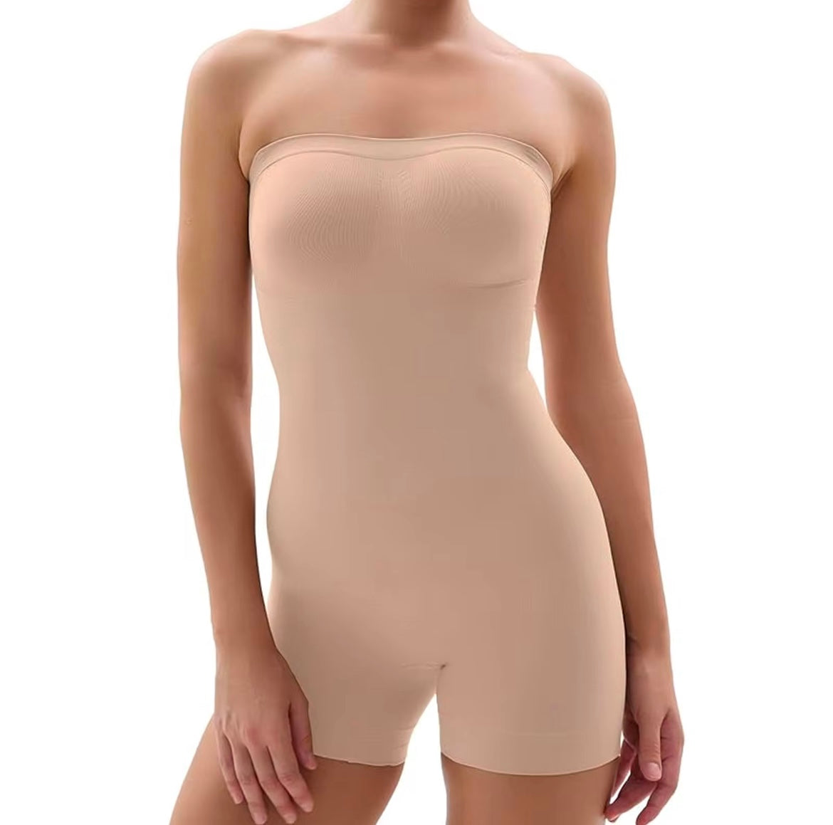 Vere Seamless Sculpt Strapless Mid-Thigh Bodysuit